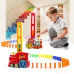 Kidozon 40 Pcs Domino Train Toy Set, Domino Rally Train Model with Lights and Sounds Construction and Stacking Toys - Kidozon - Image 3