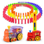 Kidozon 40 Pcs Domino Train Toy Set, Domino Rally Train Model with Lights and Sounds Construction and Stacking Toys - Kidozon - Image 6